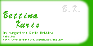 bettina kuris business card